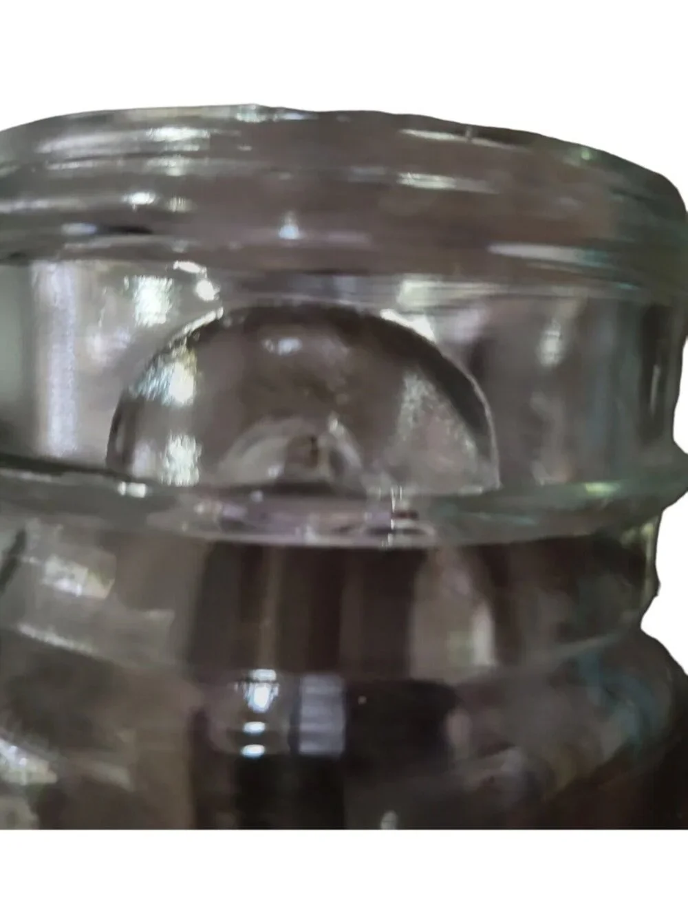 Ball Eclipse Quart Wire Closure Clear Wide Mouth Canning Jar Glass Vtg no bail